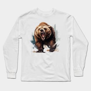 angry bear Long Sleeve T-Shirt